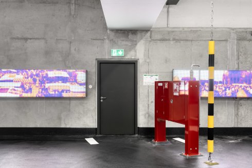 System Schröders Türen im Parkhaus am Ulmer Hauptbahnhof