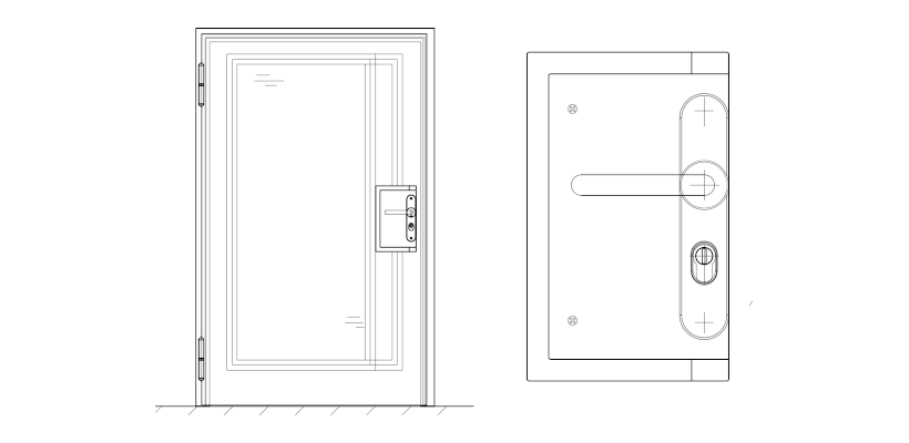 Technical drawing  enclosure